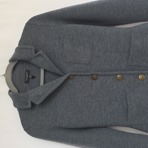Rag & Bone Charcoal Gray Merino Wool Blazer. Size Extra Small - Picture 2 of 11